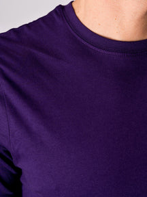 T -shirt di base organica - viola