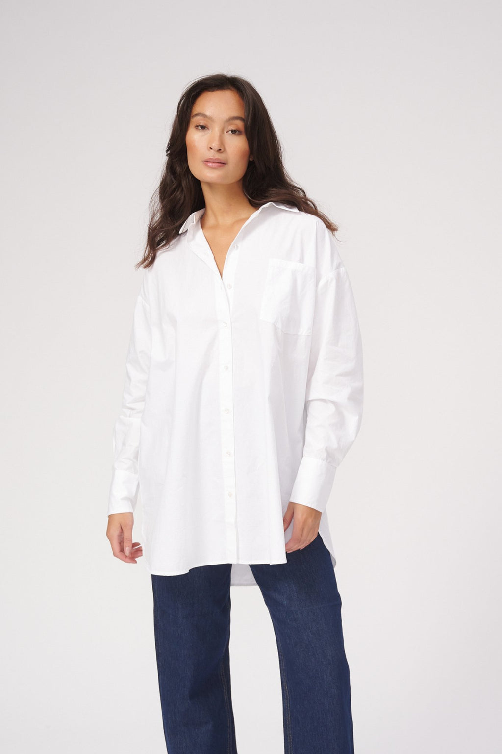 Camicia oversize - bianco