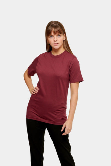 T -shirt oversize - Borgogna