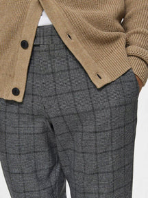 Prestazione Premium Pantaloni - grigio scuro (a scacchi)