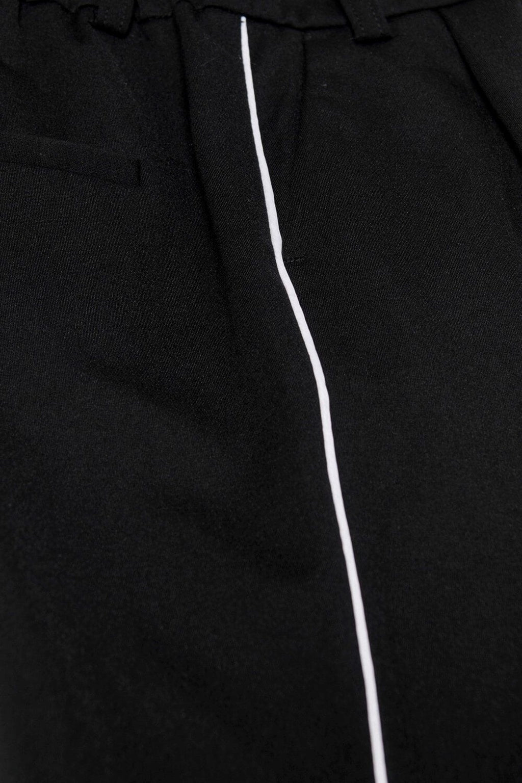 Pantaloni poptrash (bambini) - nero con striscia bianca