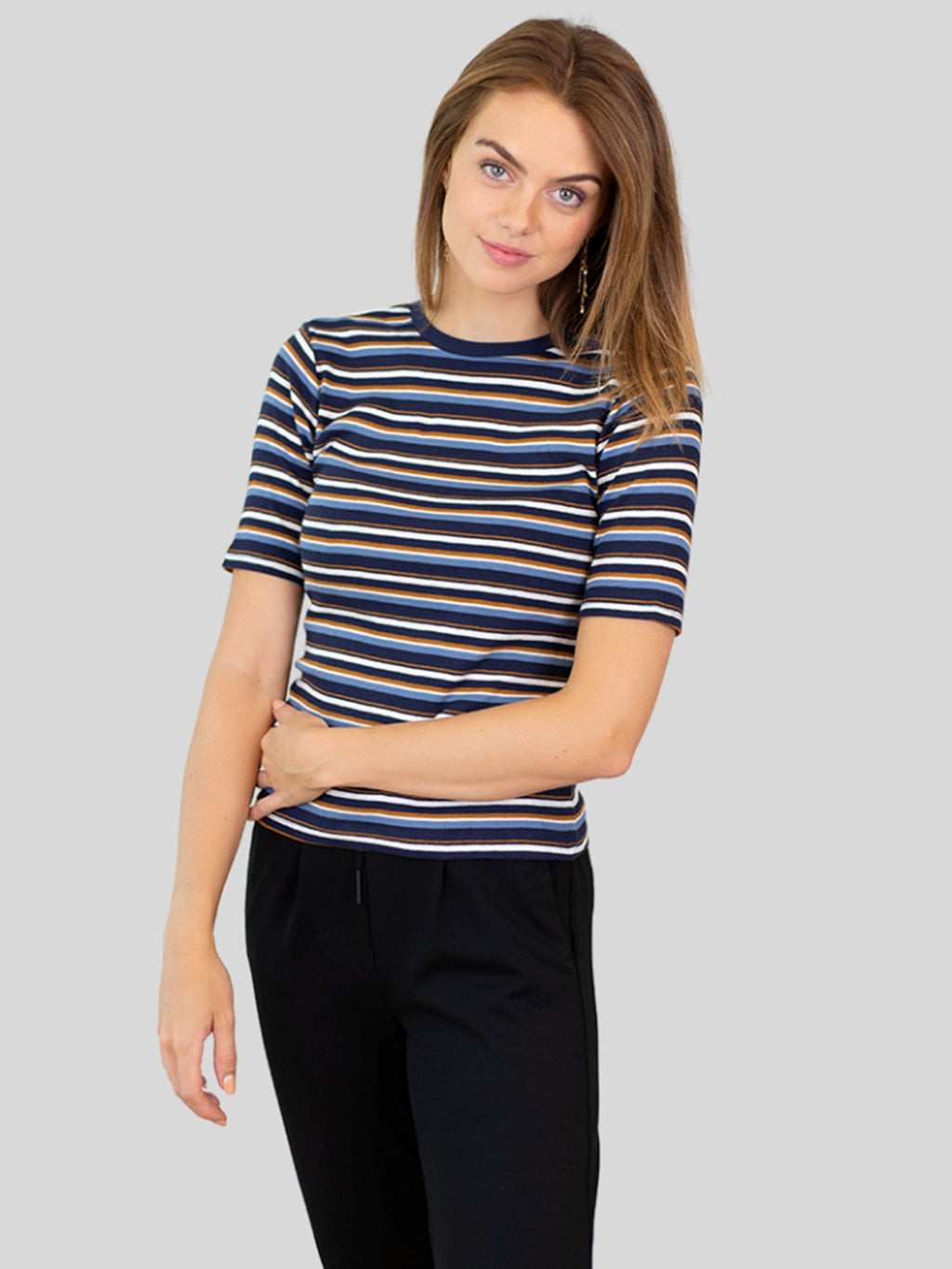 Roberta T-Shirt - Navy Stripe