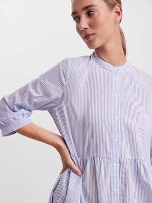 Sisi 3/4 Dress - Blue / White Striped - TeeShoppen Group™ - Dress - Vero Moda