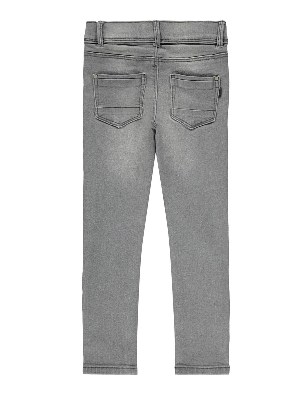 Jeans in forma magra in cotone organico - denim grigio