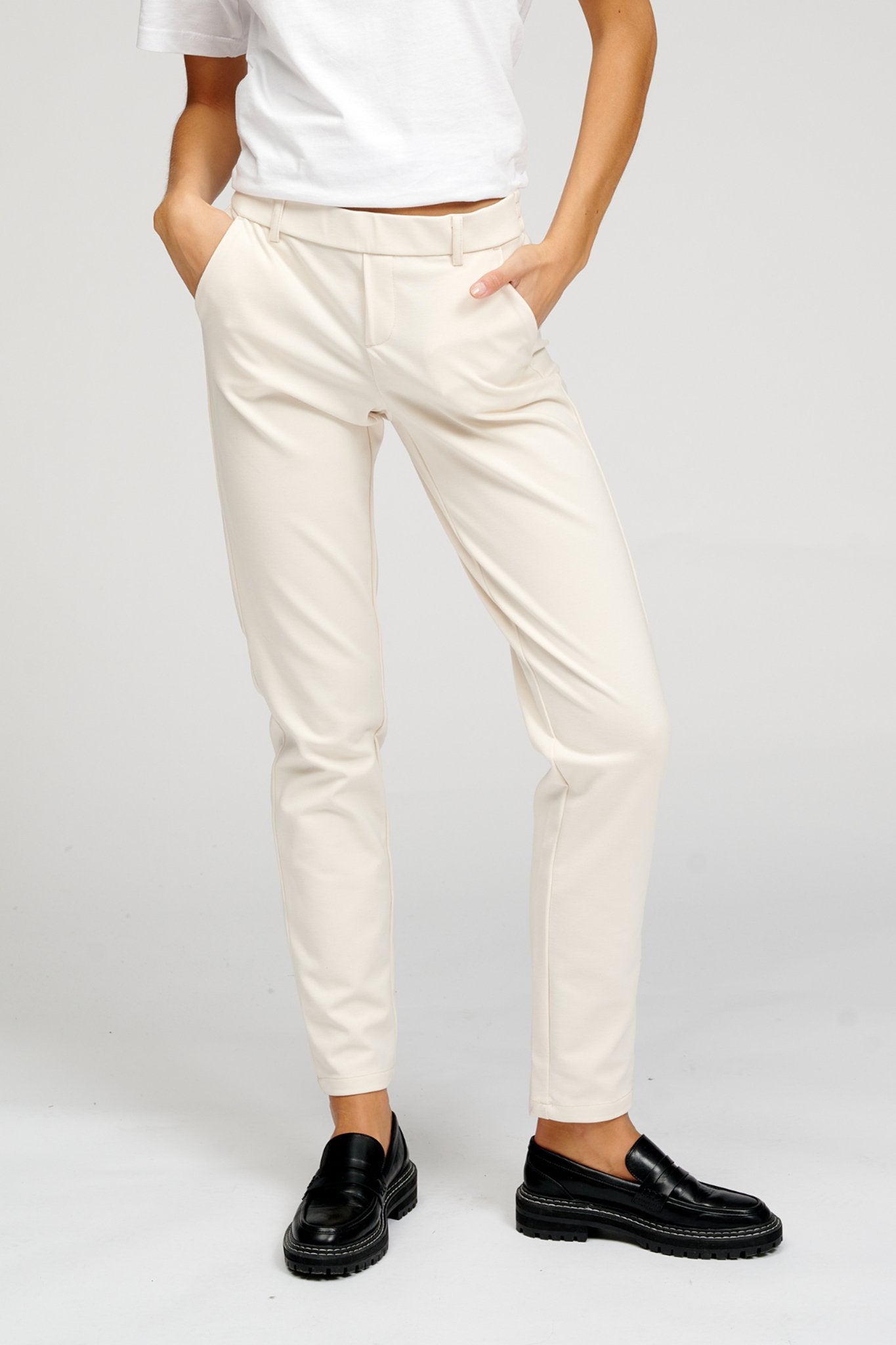 High-waisted pants for work