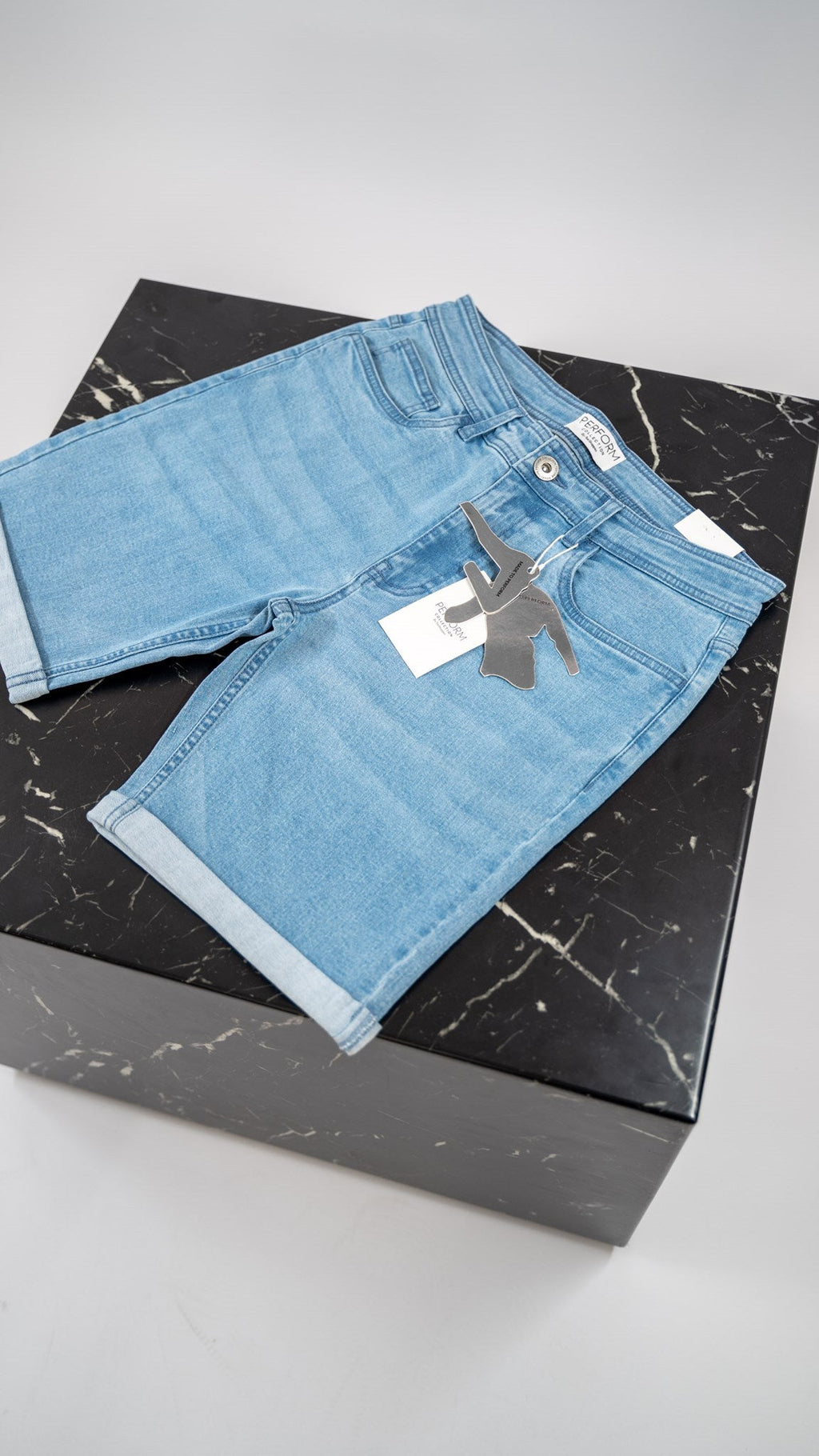 The Original Performance Denim Shorts - Azzurro