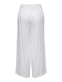 Pantaloni di lino Tokyo - bianco brillante