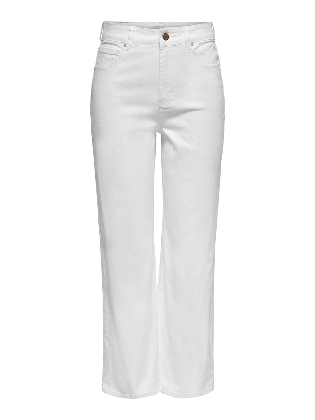 Jeans a vita alta ampia - bianco