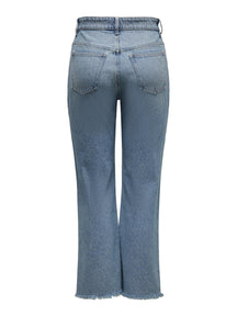 Pantaloni a blocchi color zikka - denim blu medio